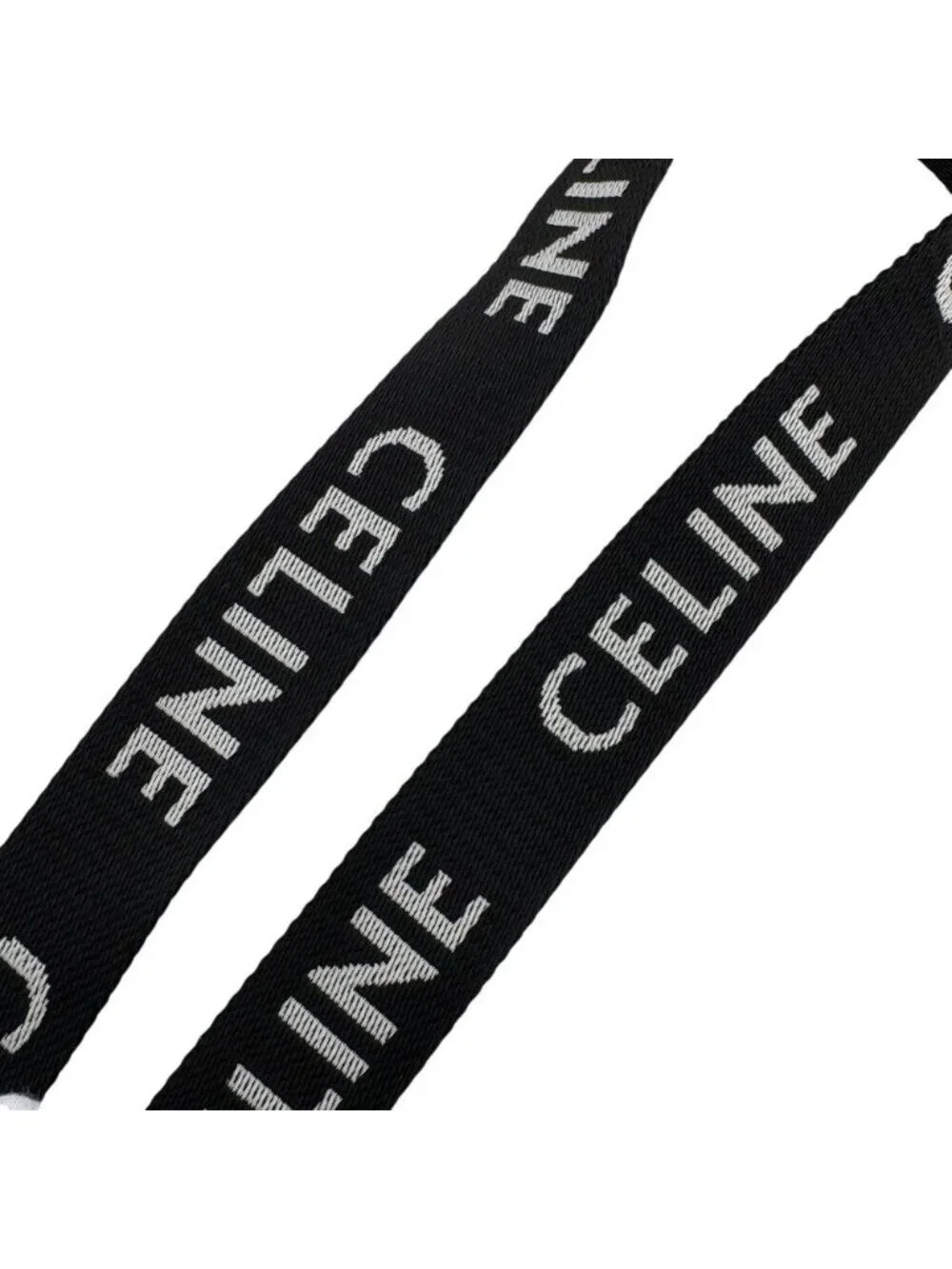 Celine Nylon Belt Black